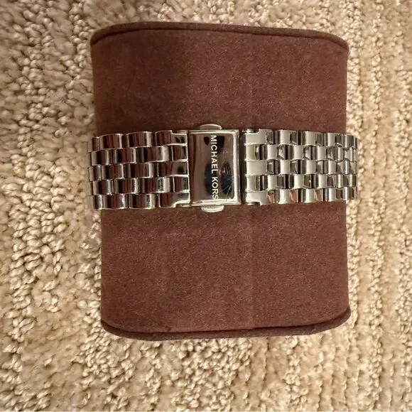 Michael Kors Women’s Silver Watch with Gems